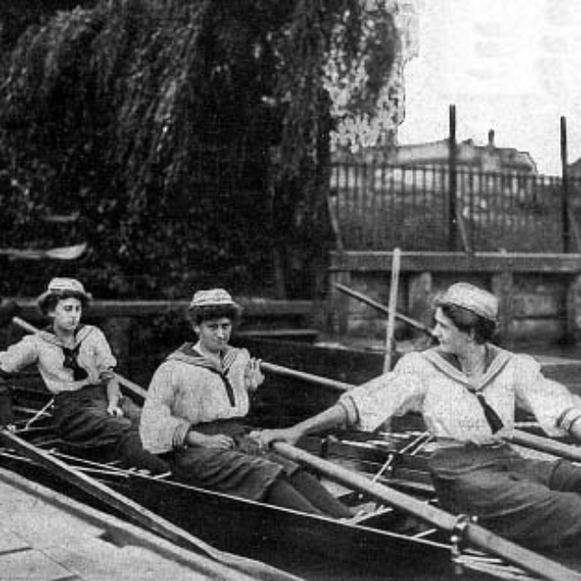 Die Vierermannschaft vor dem Kommando zum Ablegen